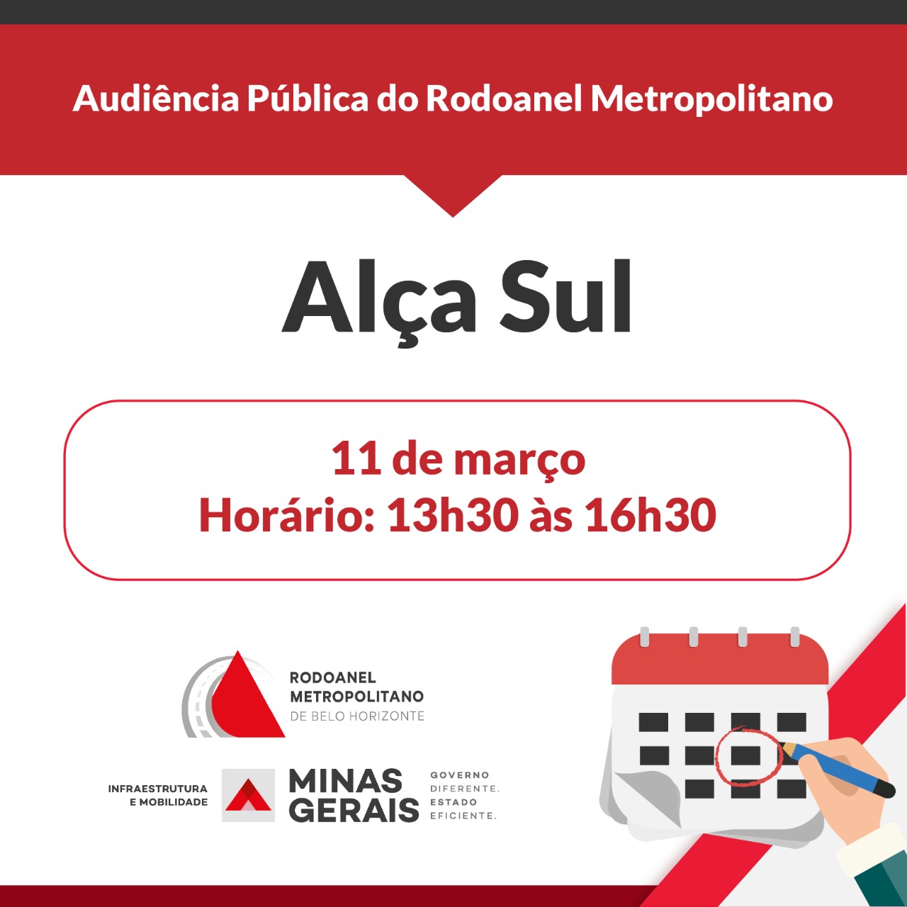 Audiência Pública da Alça Sul do Rodoanel Metropolitano será realizada nesta quinta-feira (11/3)